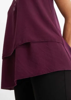 bonprix bonprix Top con cremallera morado intenso Clearance
