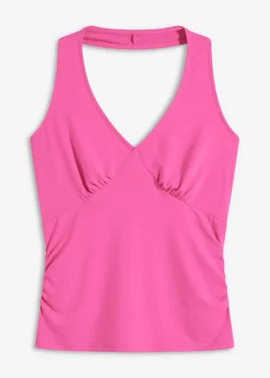 bonprix bonprix Top con cuello halter y escote pronunciado fucsia Best