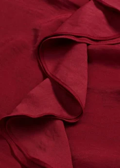 bonprix bonprix Top con tirantes finos y satén brillante Rojo