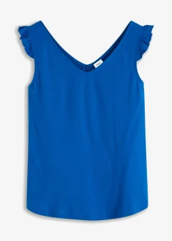 bonprix bonprix Top de algodón orgánico puro Azur Discount