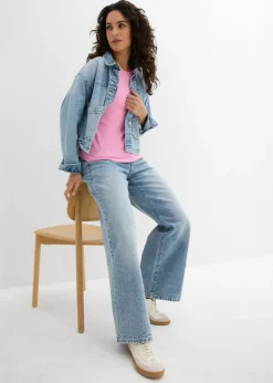 bonprix bonprix Top de algodón orgánico puro Rosa Clearance