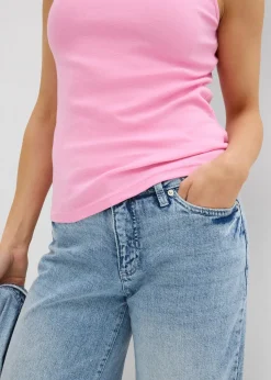 bonprix bonprix Top de algodón orgánico puro Rosa Clearance