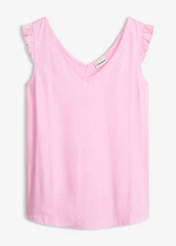 bonprix bonprix Top de algodón orgánico puro Rosa Sale