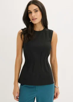 bonprix bonprix Top de bengalina Negro New
