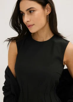 bonprix bonprix Top de bengalina Negro New