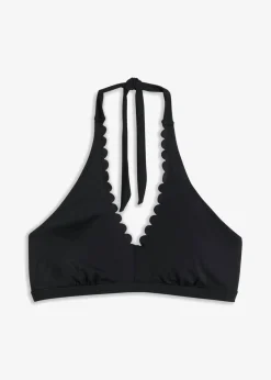 bonprix bonprix Top de bikini anudado al cuello Negro Clearance