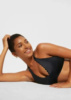 bonprix bonprix Top de bikini anudado al cuello Negro Clearance
