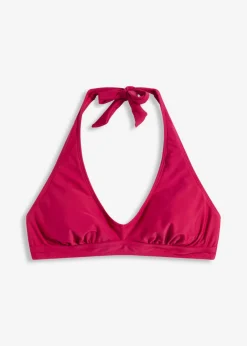 bonprix bonprix Top de bikini halter con escote en V fucsia New