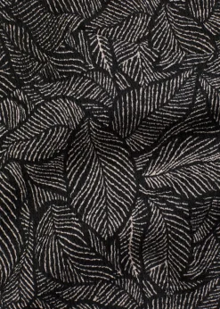 bonprix bonprix Top de crepé de punto Negro-blanco Sale