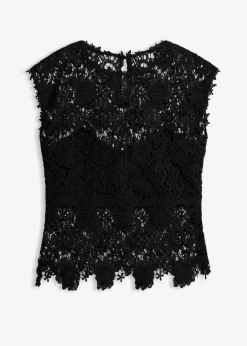 bonprix bonprix Top de encaje Negro Online