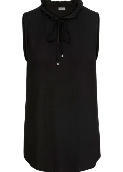 bonprix bonprix Top de mezcla de viscosa Negro