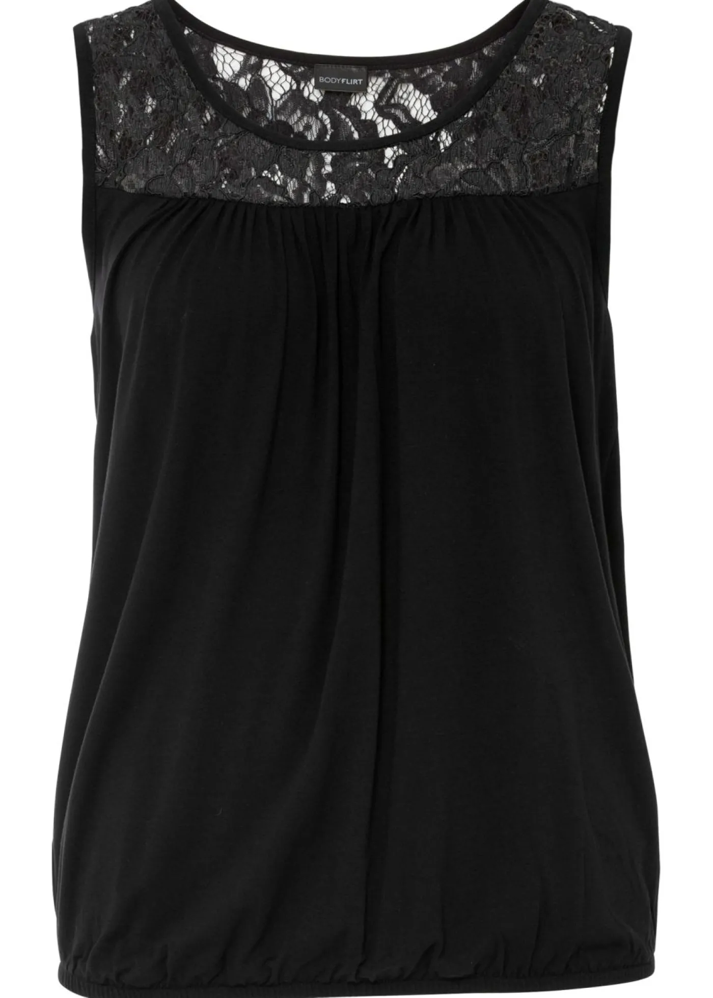 bonprix bonprix Top de mezcla de viscosa Negro Discount