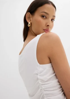 bonprix bonprix Top de mezcla de viscosa suave Blanco