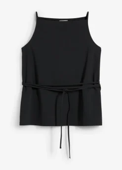 bonprix bonprix Top de piqué Negro Outlet