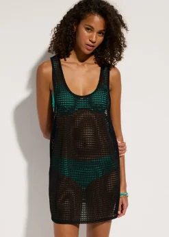 bonprix bonprix Top de playa transparente Negro Online