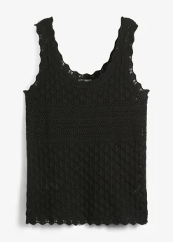 bonprix bonprix Top de punto Negro
