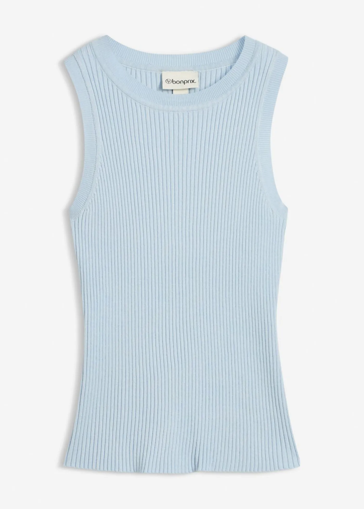 bonprix bonprix Top de punto con viscosa azul pálido New