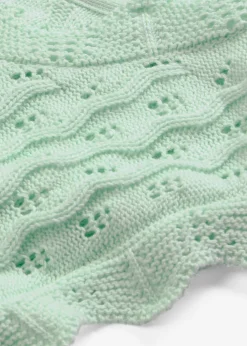 bonprix bonprix Top de punto de algodón puro Menta claro Discount