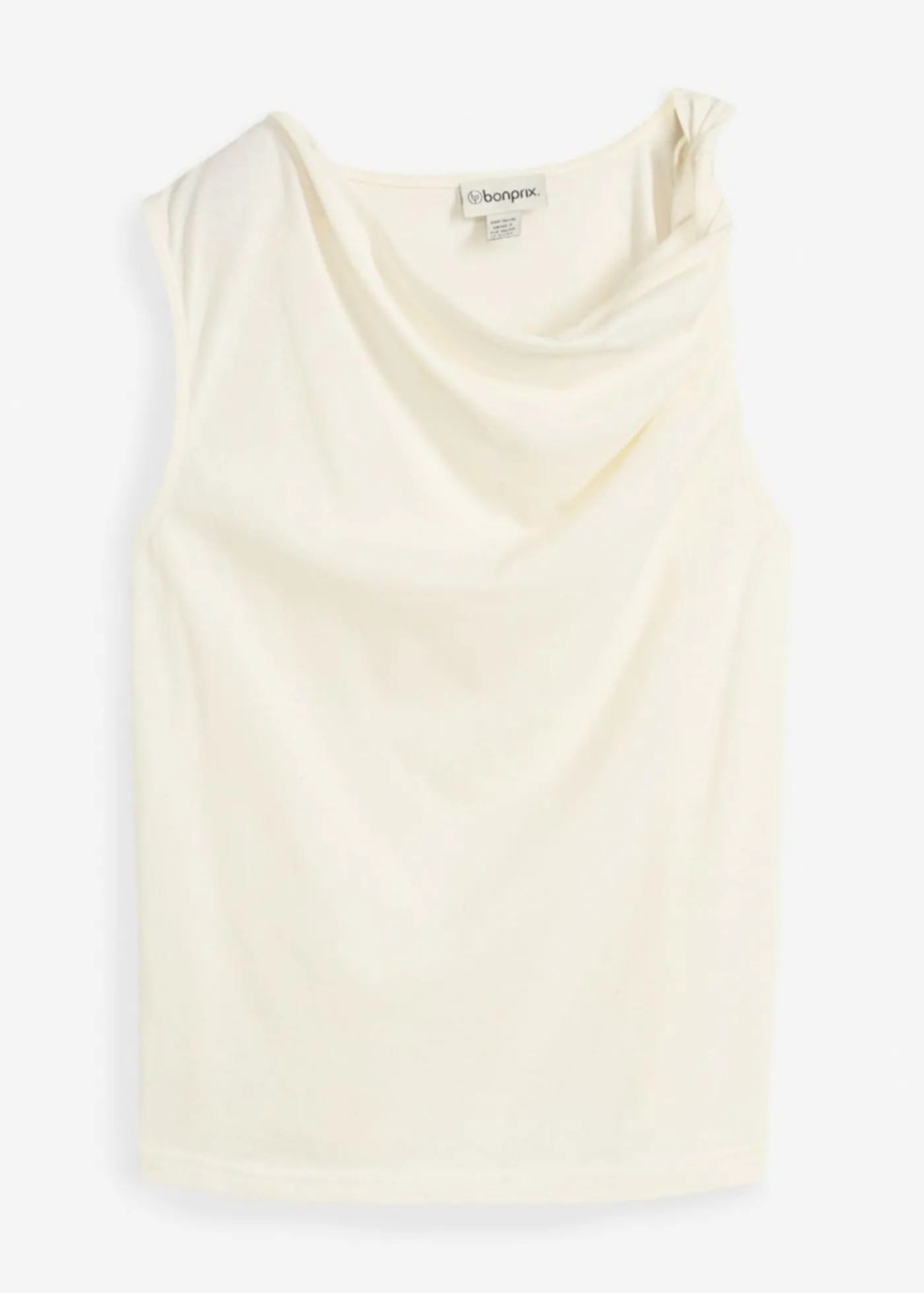 bonprix bonprix Top de punto ligero Blanco lana