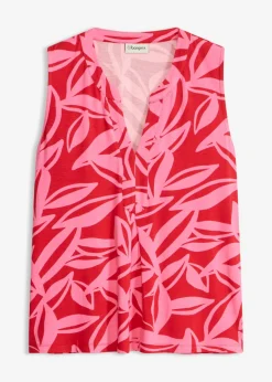 bonprix bonprix Top de suave mezcla de viscosa rojo / rosa caliente Outlet