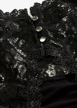 bonprix bonprix Top de suave mezcla de viscosa Negro Clearance