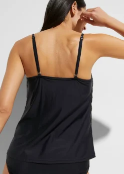 bonprix bonprix Top de tankini de encaje Negro Discount