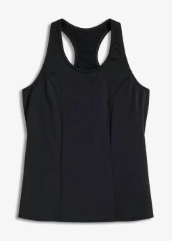 bonprix bonprix Top de tankini de secado rápido Negro Outlet