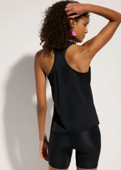 bonprix bonprix Top de tankini de secado rápido Negro Outlet