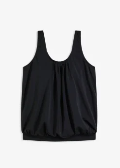 bonprix bonprix Top de tankini oversize con corte de globo Negro