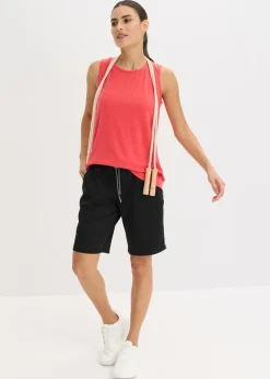 bonprix bonprix Top funcional (2 unidades) de secado rápido negro-rosa paraíso New
