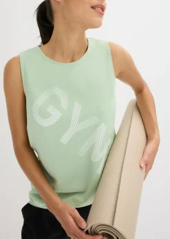 bonprix bonprix Top funcional de secado rápido Verde pastel Clearance