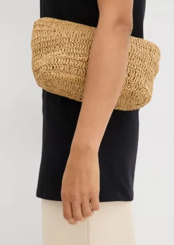 bonprix bonprix Top largo de mezcla de algodón elástico Negro Clearance