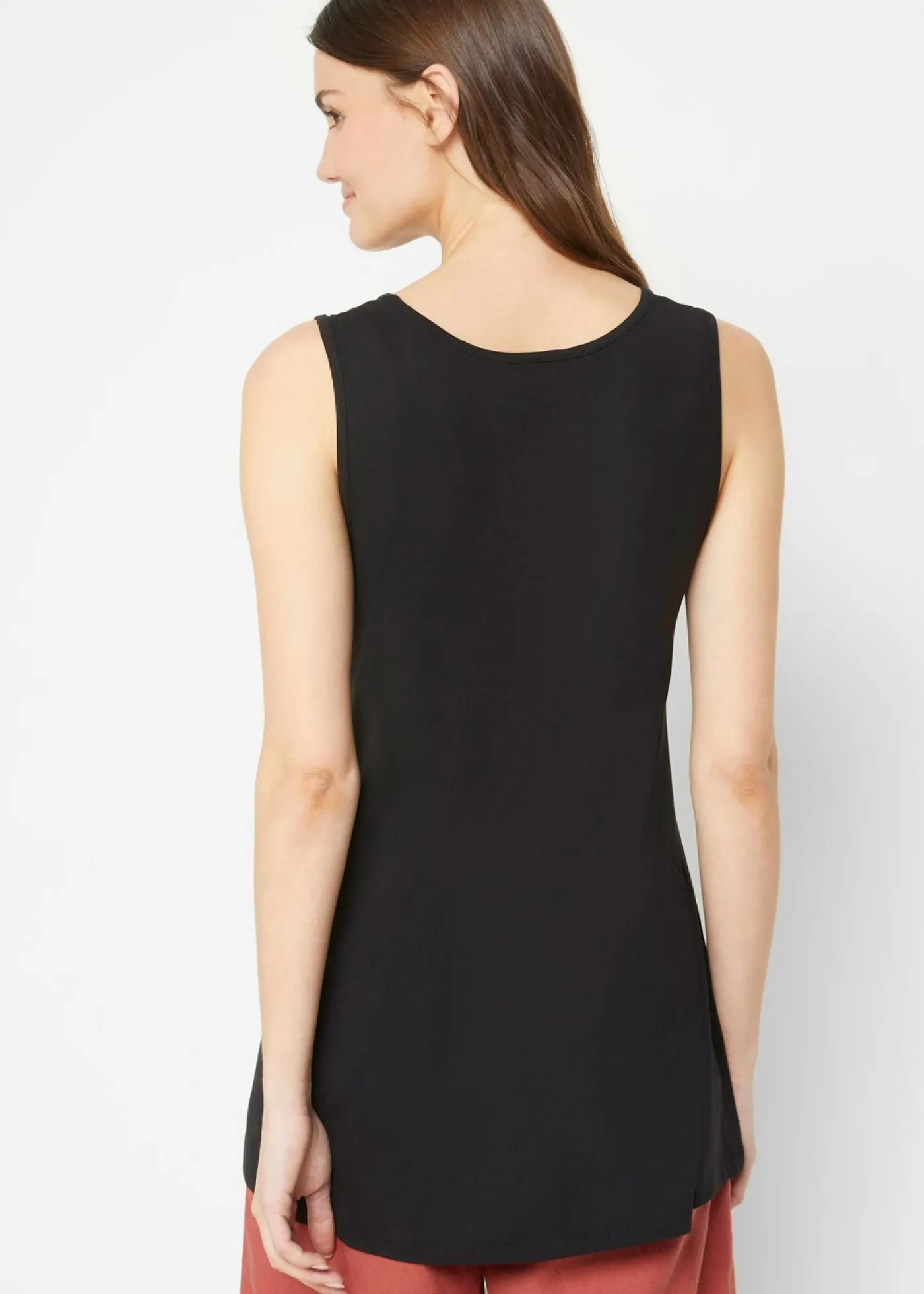 bonprix bonprix Top largo de viscosa suave (2 unidades) Negro Hot