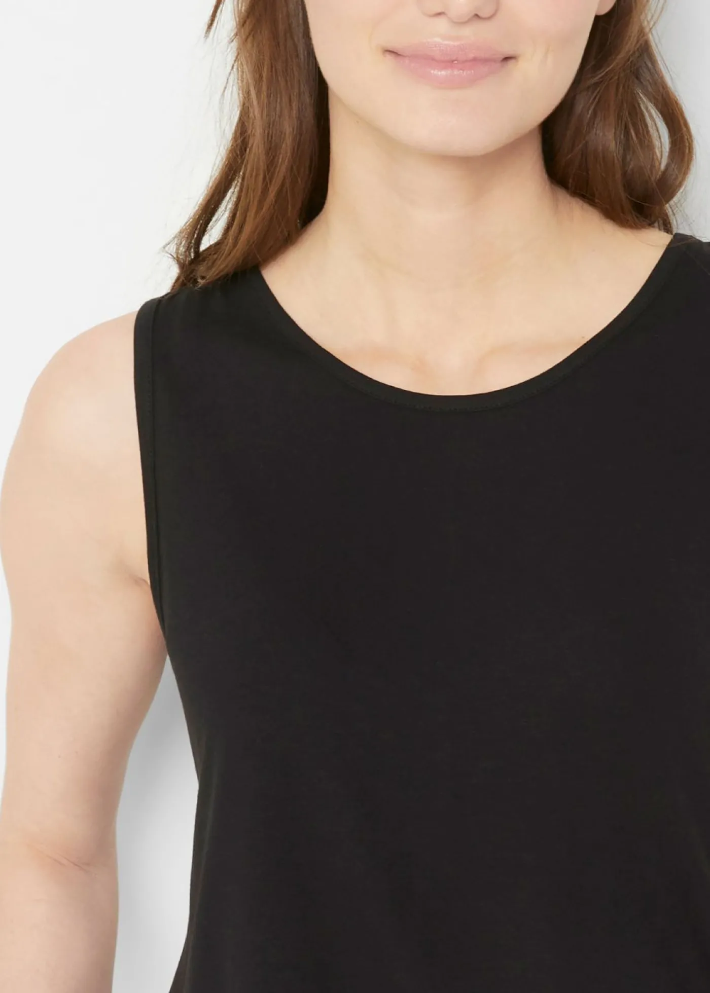 bonprix bonprix Top largo de viscosa suave (2 unidades) Negro Hot