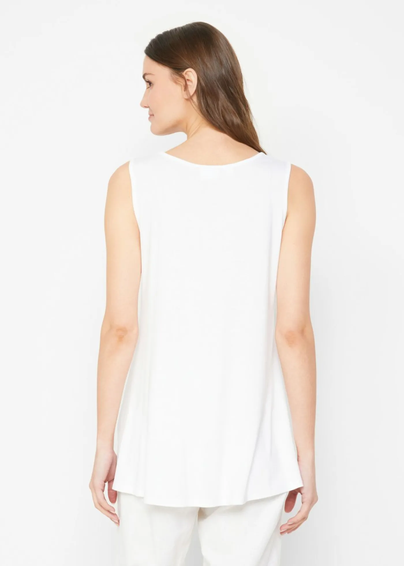 bonprix bonprix Top largo de viscosa suave (2 unidades) Blanco-negro Clearance