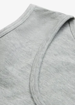 bonprix bonprix Top largo (2 unidades) Negro-gris claro jaspeado Hot