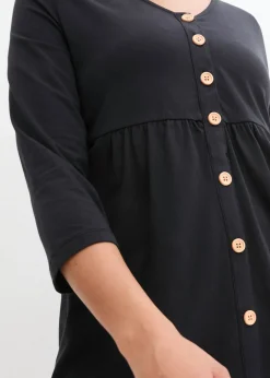 bonprix bonprix Top premamá/de lactancia 2 en 1 de algodón orgánico Negro Online