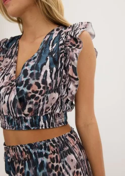 bonprix bonprix Top y pantalón (2 piezas) Azul New