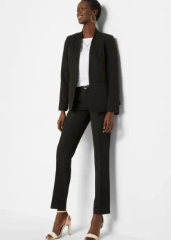 bonprix bonprix Traje con pantalón (2 piezas) Negro Online