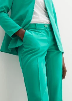bonprix bonprix Traje con pantalón (2 piezas) Verde jade New