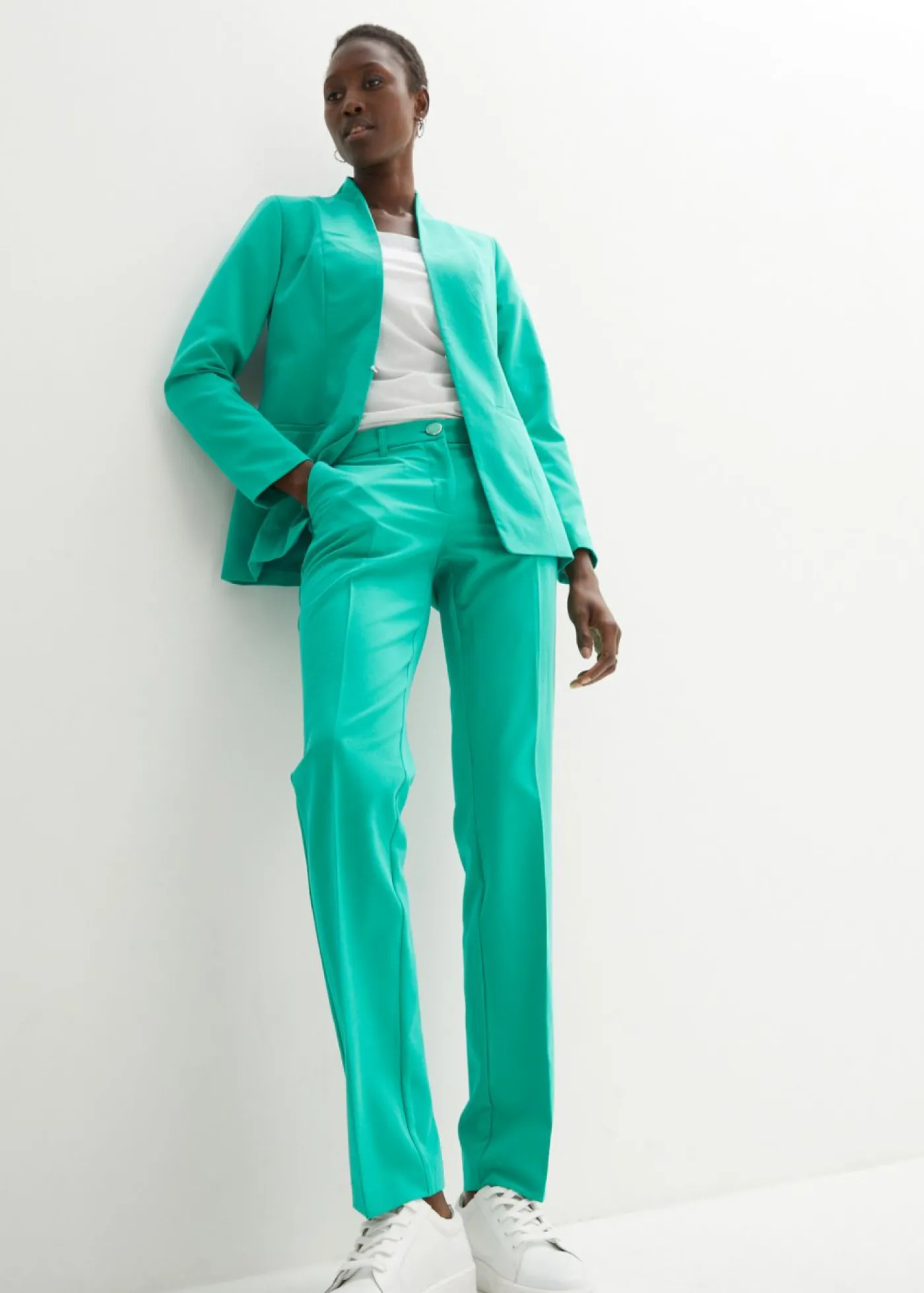 bonprix bonprix Traje con pantalón (2 piezas) Verde jade New