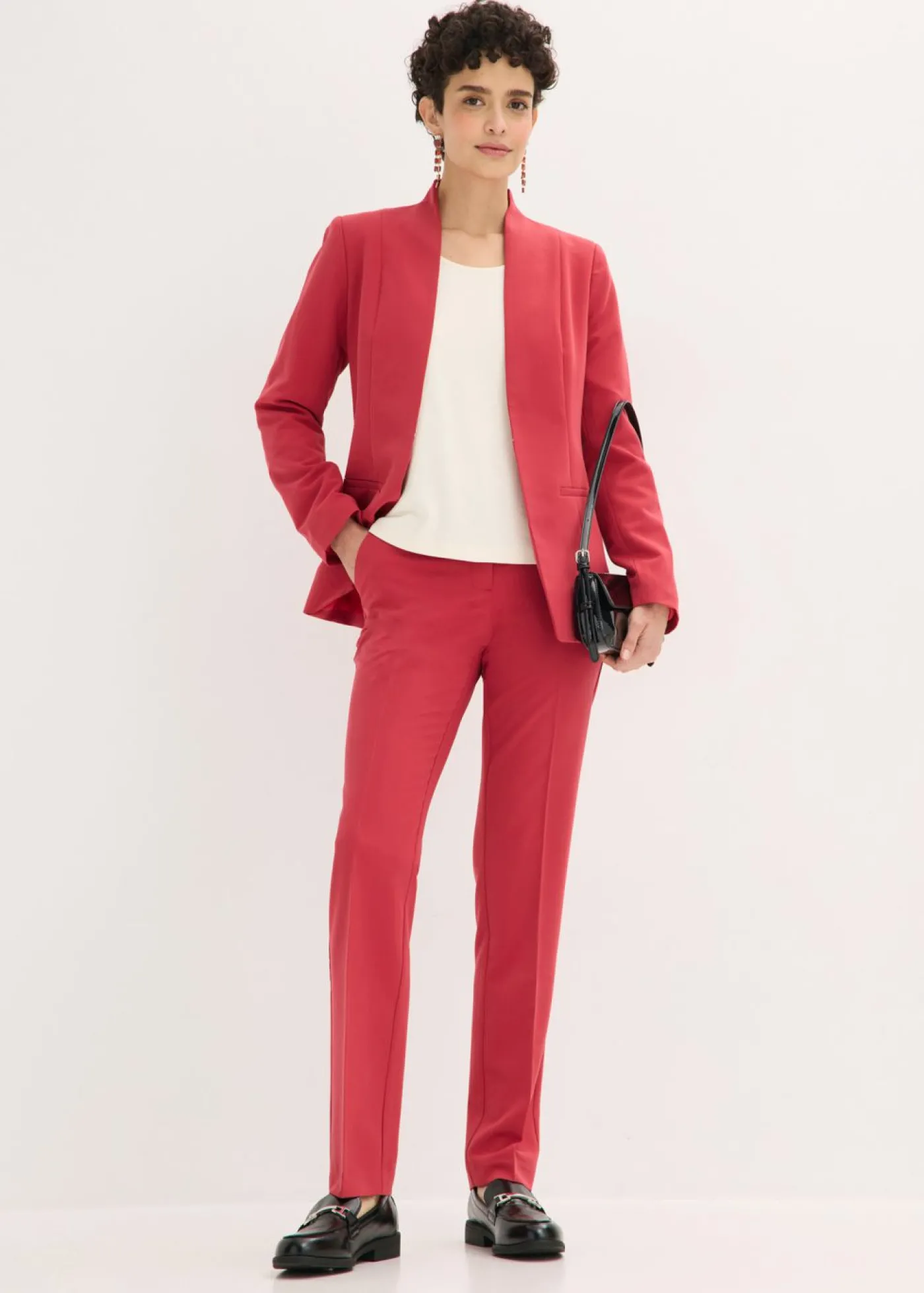 bonprix bonprix Traje con pantalón (2 piezas) Cereza Outlet