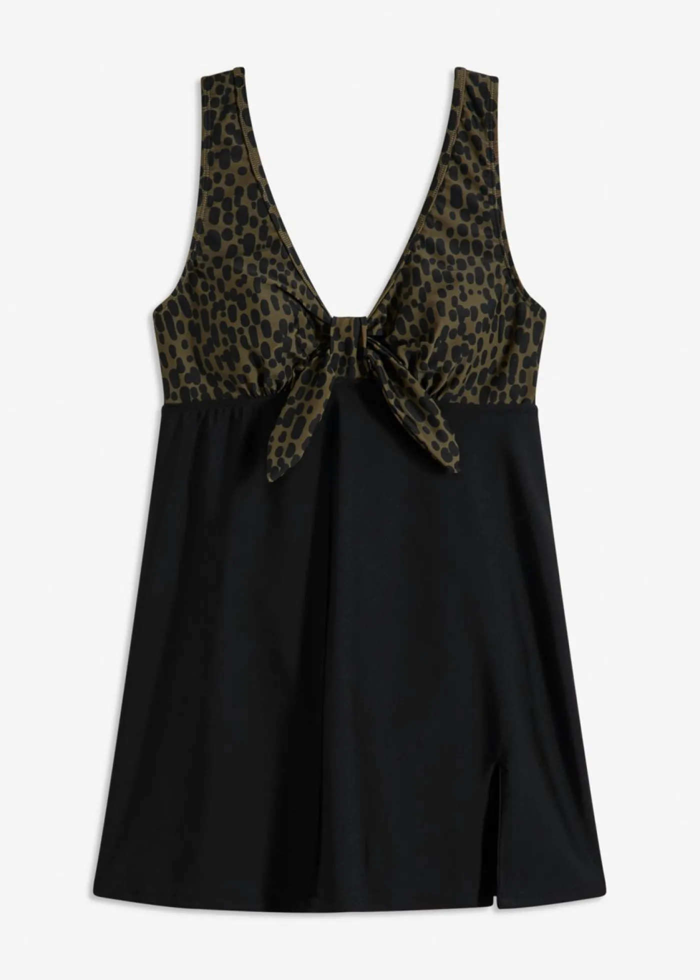 bonprix bonprix Traje de baño negro-caqui topos