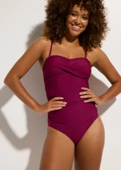 bonprix bonprix Traje de baño con efecto moldeador medio y aspecto cruzado Baya New