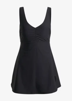 bonprix bonprix Traje de baño con efecto moldeador medio y escote en V Negro Sale