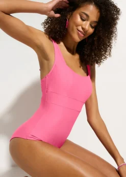 bonprix bonprix Traje de baño con efecto moldeador medio con escote cuadrado Baya Online