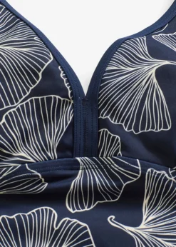 bonprix bonprix Traje de baño con escote en V Azul marino New