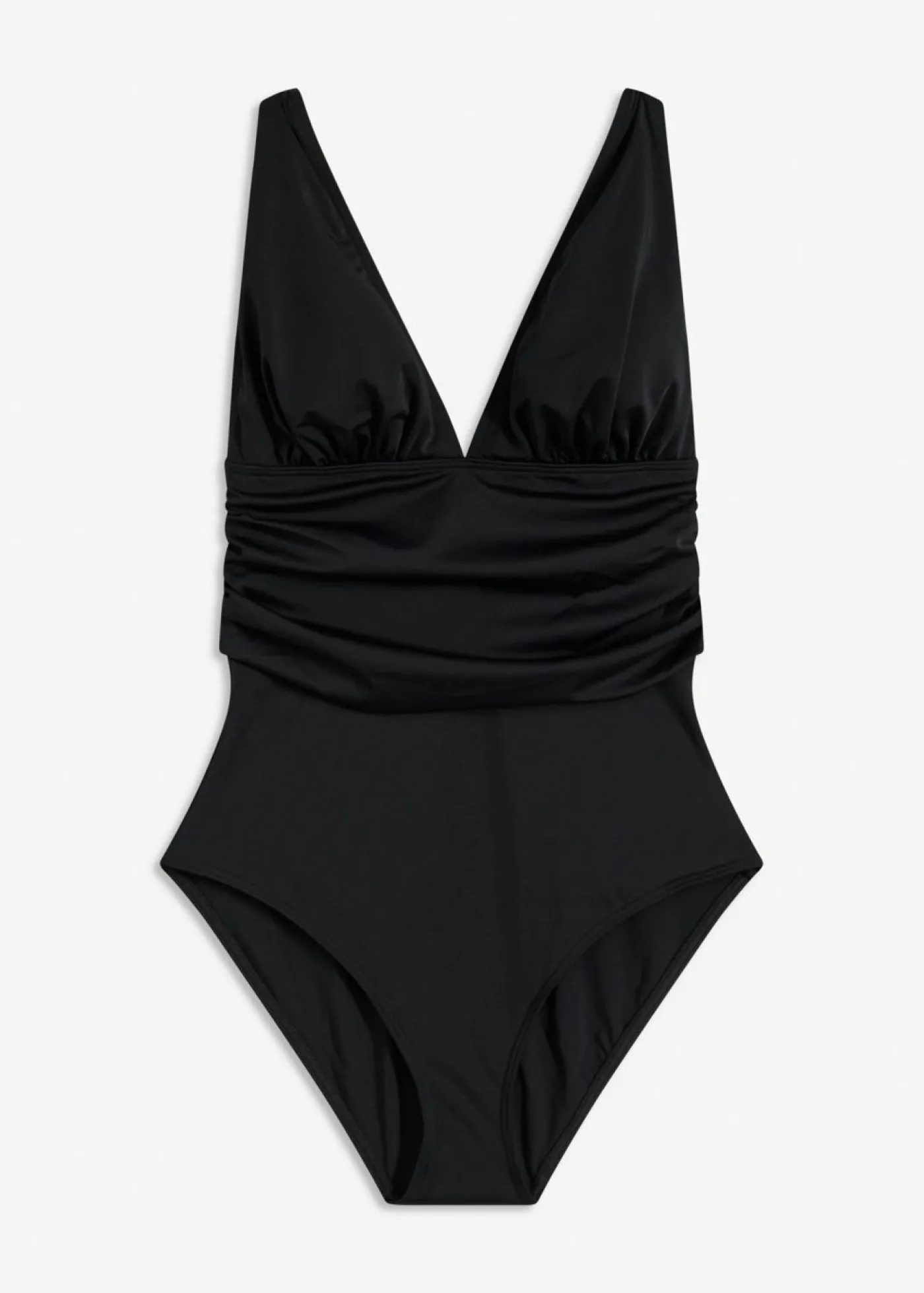 bonprix bonprix Traje de baño con escote en V Negro Hot