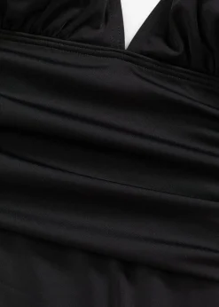 bonprix bonprix Traje de baño con escote en V Negro Hot