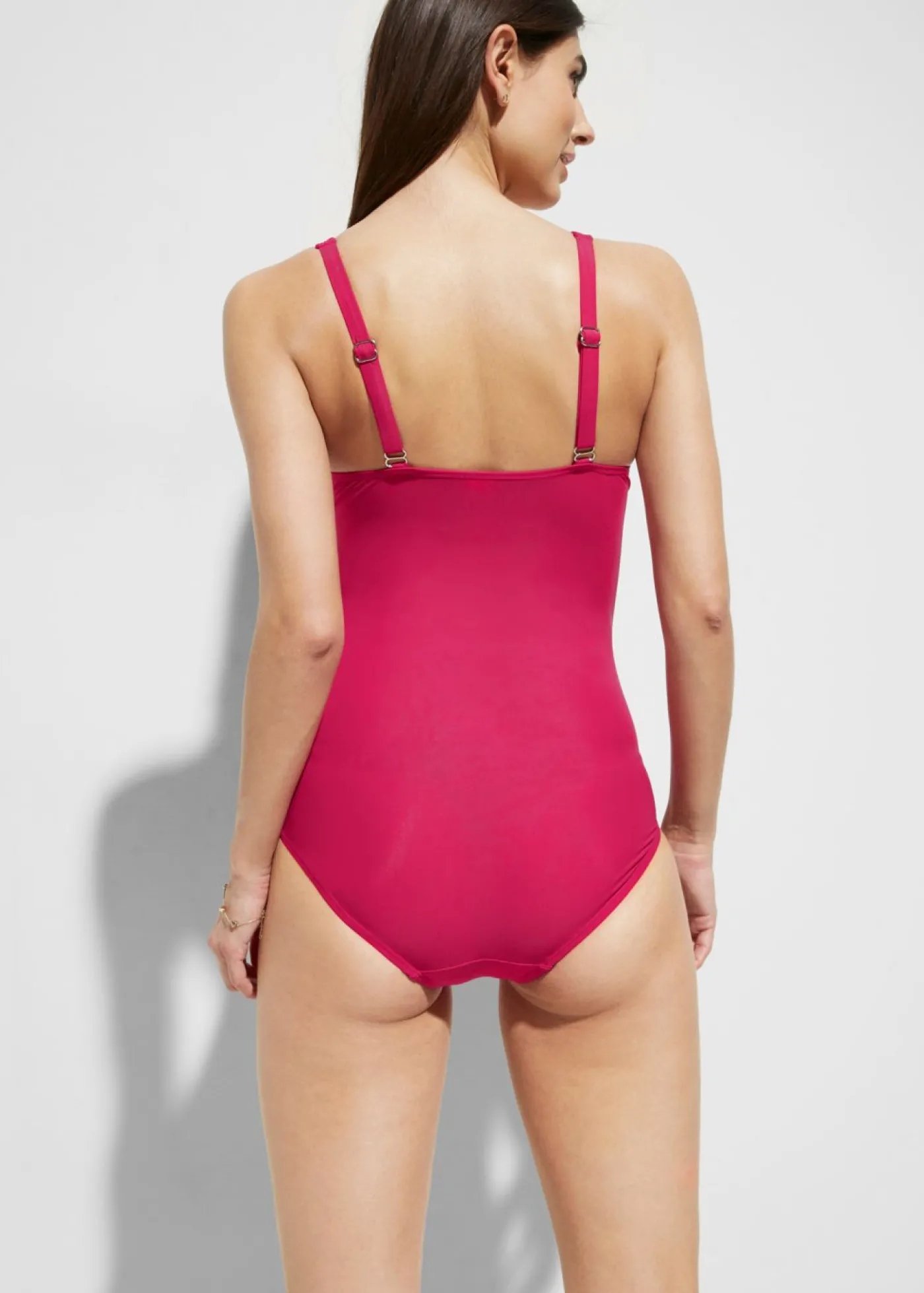 bonprix bonprix Traje de baño con ligero efecto moldeador fucsia Best